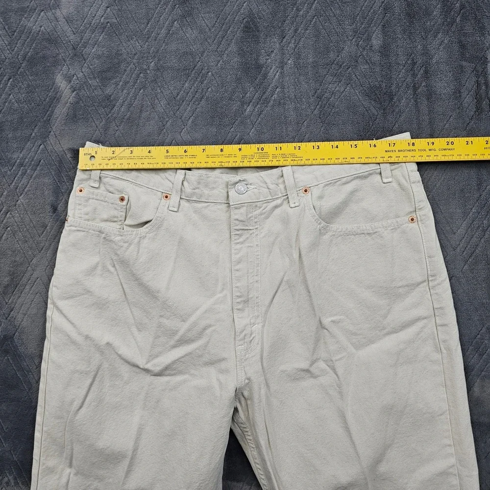 Levi's‎ 550 Jeans Mens 36x30 Off White Relaxed Fit Tapered 90s Vintage USA